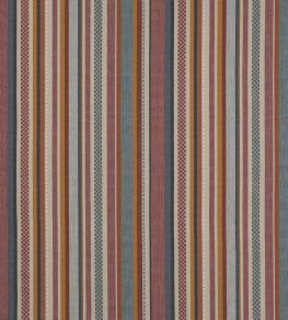 Cabrera Stripe Fabric by Jane Churchill Red/Blue Cabrera Stripe Fabric by Jane Churchill Red/Blue