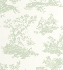 Cadence Wallpaper by Casadeco Vert Amande