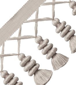 Caitlin Tassel Fringe Trimming by Samuel & Sons Silver Cloud Caitlin Tassel Fringe Trimming by Samuel & Sons Silver Cloud