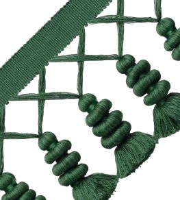 Caitlin Tassel Fringe Trimming by Samuel & Sons Viridian Green Caitlin Tassel Fringe Trimming by Samuel & Sons Viridian Green