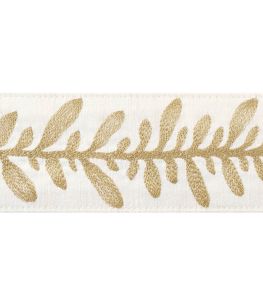 Calathea Tape Trimming by Thibaut Soft Gold Calathea Tape Trimming by Thibaut Soft Gold