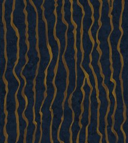 Calligraphy Wallpaper by Coordonne Lapislazuli Calligraphy Wallpaper by Coordonne Lapislazuli