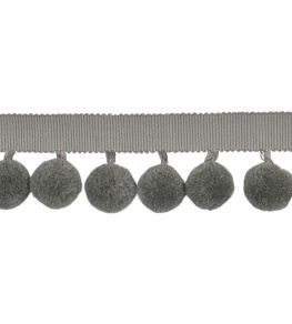 Calypso Solid Bobble Fringe 47mm Trimming by Houles Ciment Calypso Solid Bobble Fringe 47mm Trimming by Houles Ciment