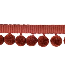 Calypso Solid Bobble Fringe 47mm Trimming by Houles Noisette