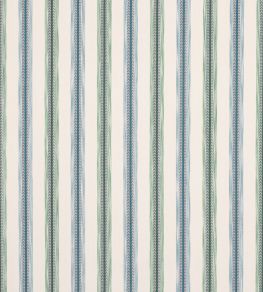Camber Stripe Fabric by Jane Churchill Green/Blue Camber Stripe Fabric by Jane Churchill Green/Blue