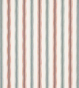 Camber Stripe Fabric by Jane Churchill Red/Teal Camber Stripe Fabric by Jane Churchill Red/Teal