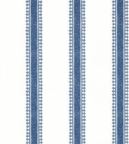 Cambridge Stripe Wallpaper by Thibaut Blue
