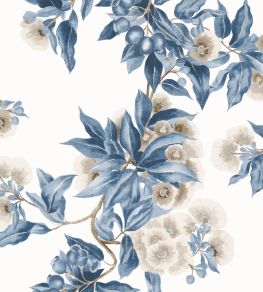 Camellia Garden Wallpaper by Anna French Navy and Linen Camellia Garden Wallpaper by Anna French Navy and Linen