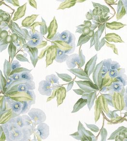 Camellia Garden Fabric by Anna French Sky Camellia Garden Fabric by Anna French Sky