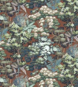 Canopia Wallpaper by Josephine Munsey Red and Green