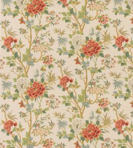 Canton Fabric by GP & J Baker Red/Green Canton Fabric by GP & J Baker Red/Green