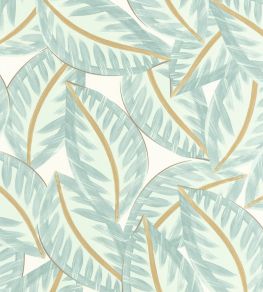 Caracas Wallpaper by Caselio Vert Deau Or Caracas Wallpaper by Caselio Vert Deau Or