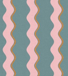 Cari Wave Wallpaper by Woodchip & Magnolia Marine Blue Cari Wave Wallpaper by Woodchip & Magnolia Marine Blue
