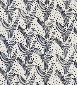 Carnac Fabric by Christopher Farr Cloth Dark Indigo Carnac Fabric by Christopher Farr Cloth Dark Indigo