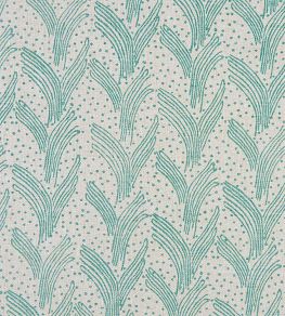 Carnac Fabric by Christopher Farr Cloth Turquoise Carnac Fabric by Christopher Farr Cloth Turquoise