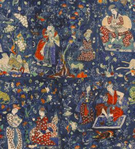 Carnival of Maghreb Wallpaper by MINDTHEGAP Indigo/Red Carnival of Maghreb Wallpaper by MINDTHEGAP Indigo/Red