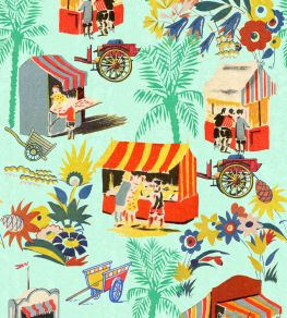 Carretto Del Cibo Wallpaper by MINDTHEGAP Azzurro Carretto Del Cibo Wallpaper by MINDTHEGAP Azzurro
