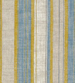 Carskiey Broad Stripe Wallpaper by Fermoie Blue/Yellow Carskiey Broad Stripe Wallpaper by Fermoie Blue/Yellow