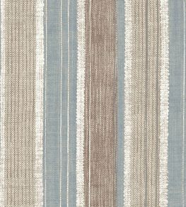 Carskiey Broad Stripe Wallpaper by Fermoie Light Blue/White