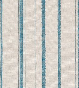 Carskiey Single Stripe Fabric by Fermoie Blue Carskiey Single Stripe Fabric by Fermoie Blue
