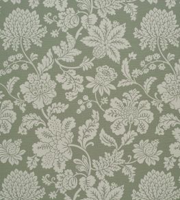 Cartouche Fabric by James Hare Old Green Cartouche Fabric by James Hare Old Green