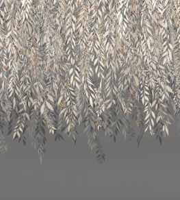 Cascading Willow Mural by Ohpopsi Charcoal Cascading Willow Mural by Ohpopsi Charcoal