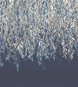 Cascading Willow Mural by Ohpopsi Midnight Cascading Willow Mural by Ohpopsi Midnight