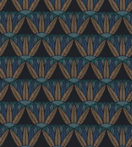 Castalia Wallpaper by Casamance Noir/Topaze Castalia Wallpaper by Casamance Noir/Topaze