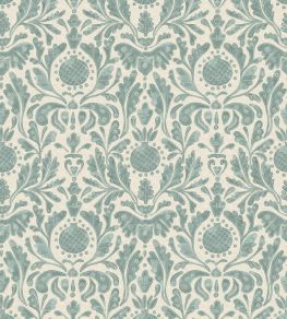 Castellane Wallpaper by Nina Campbell Aqua Castellane Wallpaper by Nina Campbell Aqua
