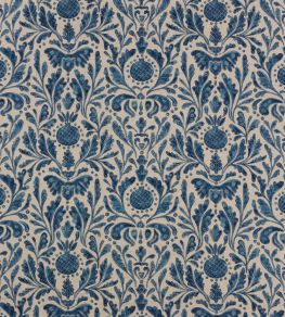 Castellane Fabric by Nina Campbell Indigo Castellane Fabric by Nina Campbell Indigo