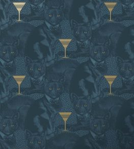 Cat-titude Wallpaper by Divine Savages Fierce Blue Cat-titude Wallpaper by Divine Savages Fierce Blue