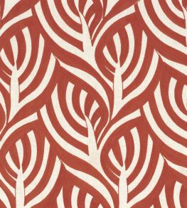Catalpa Fabric by Casamance Terracotta