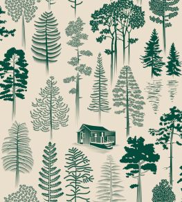Catskills Wallpaper by Mini Moderns Douglas Fir Catskills Wallpaper by Mini Moderns Douglas Fir