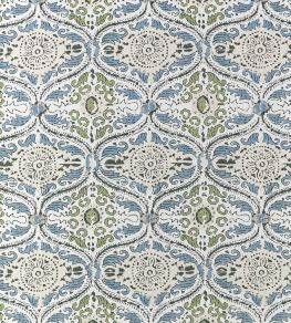 Cecilia Fabric by Anna French Blue and Green