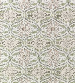 Cecilia Fabric by Anna French Green and Beige