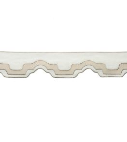 Cecilly Applique Border Trimming by Samuel & Sons Bisque Cecilly Applique Border Trimming by Samuel & Sons Bisque