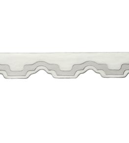 Cecilly Applique Border Trimming by Samuel & Sons Platinum Cecilly Applique Border Trimming by Samuel & Sons Platinum