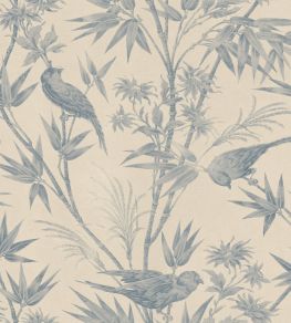 Celeste Wallpaper by Sandberg Indigo Blue Celeste Wallpaper by Sandberg Indigo Blue