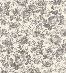 Celestine Wallpaper by Casadeco Noir Fusain Celestine Wallpaper by Casadeco Noir Fusain