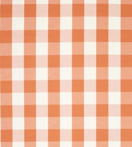 Central Check Fabric by Scion Tangerine