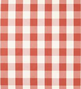 Central Check Fabric by Scion Tomato Central Check Fabric by Scion Tomato