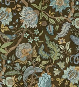 Chameleon Trail Wallpaper by Josephine Munsey Dark Brown and Blue Chameleon Trail Wallpaper by Josephine Munsey Dark Brown and Blue