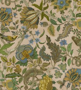 Chameleon Trail Wallpaper by Josephine Munsey Plaster Pink, Ochre and Blue Chameleon Trail Wallpaper by Josephine Munsey Plaster Pink, Ochre and Blue