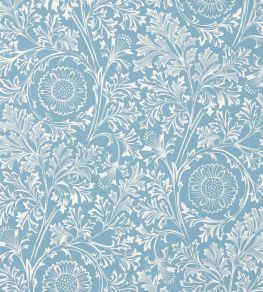 Chamomile Wallpaper by Morris & Co China Blue Chamomile Wallpaper by Morris & Co China Blue