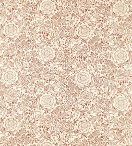 Chamomile Fabric by Morris & Co Russet