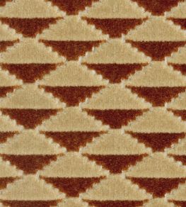Chand Baori Fabric by JORO J4-Brick/Latte