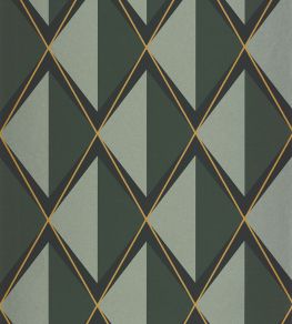 Chaplin Wallpaper by Casadeco Vert Taiga