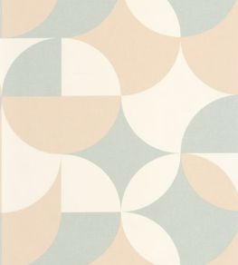 Charly Wallpaper by Caselio Beige Bleu