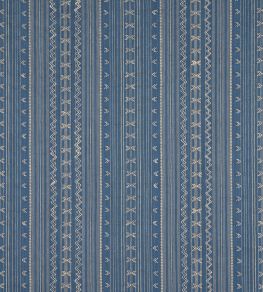 Charter Stripe Embroidery Fabric by Thibaut Navy Charter Stripe Embroidery Fabric by Thibaut Navy