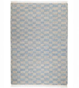 Chequerboard Rug by GP & J Baker Denim Chequerboard Rug by GP & J Baker Denim